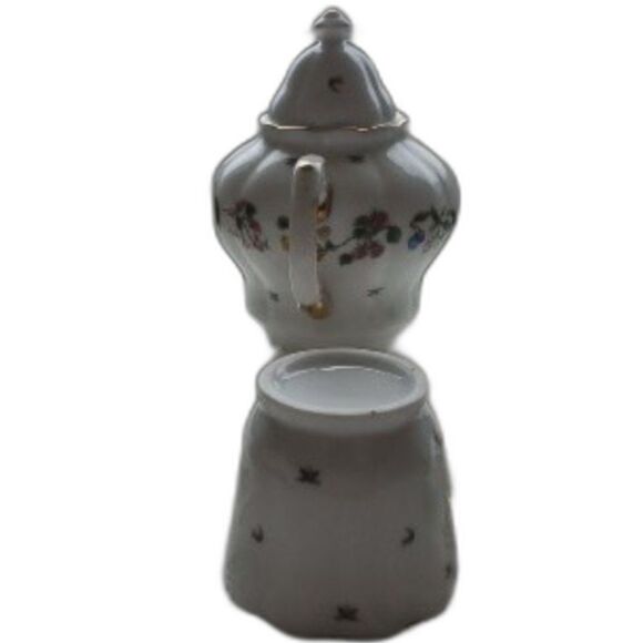 Fruit Porcelain Tea for One Set Teapot, Teacup, and lid, and Stackable ~Vintage~ - Picture 6 of 9